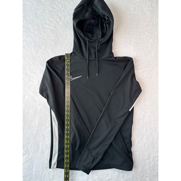 Nike Dri Fit Academy 19 Hoodie Womens Size Small Black White Stripe Hooded - Picture 2 of 6
